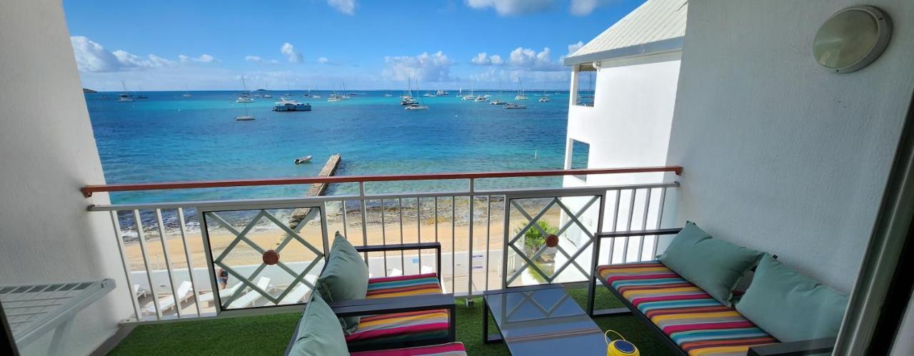 Beau Duplex Vue Mer Avec Piscine Et Acces Plage Marigot  Exterior foto